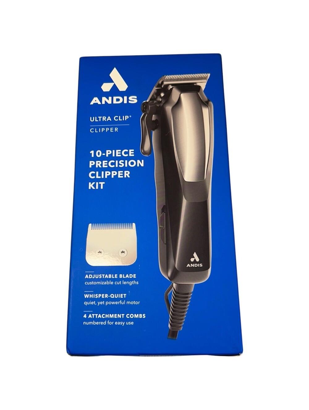 Andis Ultra Clip Adjustable Blade Home Haircut Kit 10 Piece - New / Open Box